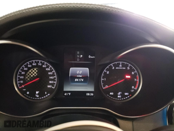 2017 Mercedes-Benz C 43 AMG with VIN WDDWJ6EB9HF573577, listed as a Copart auction lot 42295675 with 84,174 mi miles and Salvage Title. Bid and sale history available at carsss.com. Image 9.