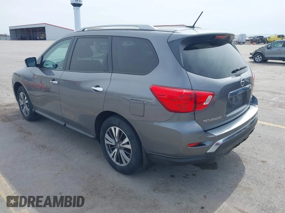 2017 Nissan Pathfinder SL with VIN 5N1DR2MM0HC639453, listed as a IAAI auction lot 41962009 with 156,776 mi miles. Bid and sale history available at carsss.com. Image 3.