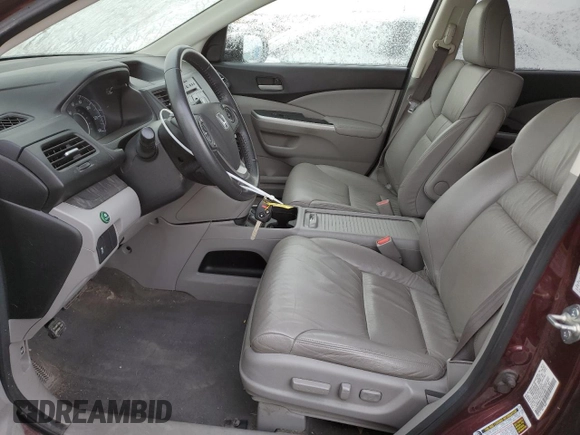 2013 Honda CR-V EX-L with VIN 5J6RM4H71DL014069, listed as a Copart auction lot 80437834 with 62,447 mi miles and Salvage Title. Bid and sale history available at carsss.com. Image 7.