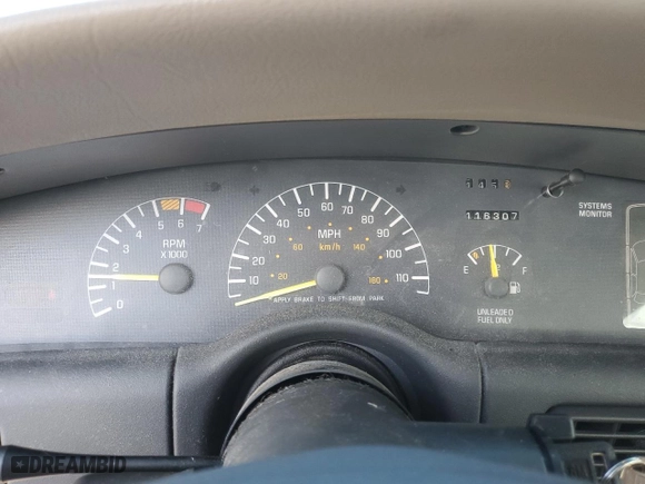 1997 Pontiac Bonneville SE with VIN 1G2HX52K7VH211607, listed as a Copart auction lot 73705454 with 116,307 mi miles and Salvage Title. Bid and sale history available at carsss.com. Image 9.