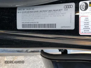 2017 Audi A7 Premium Plus with VIN WAUW3AFC4HN034186, listed as a Copart auction lot 85162674 with 57,310 mi miles and Salvage Title. Bid and sale history available at carsss.com. Image 13.