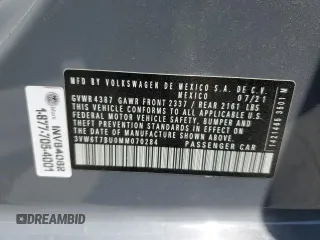 2021 Volkswagen Jetta S with VIN 3VW6T7BU0MM070284, listed as a Copart auction lot 61161395 with 30,933 mi miles and Salvage title. Bid and sale history available at DreamBid. Image 12.