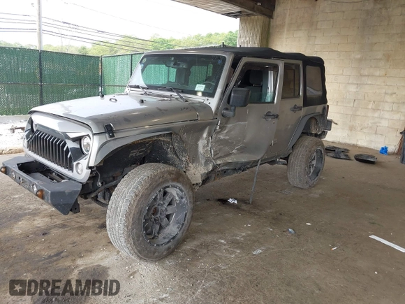 2017 Jeep Wrangler Unlimited Sport with VIN 1C4BJWDG1HL591515, listed as a IAAI auction lot 42426201 with 124,131 mi miles and . Bid and sale history available at DreamBid. Image 17.