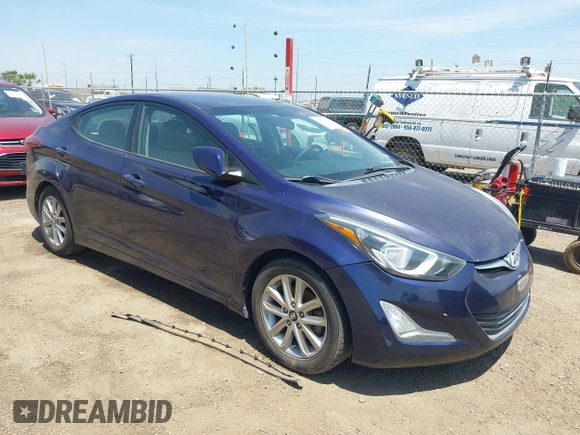 2014 Hyundai Elantra SE with VIN 5NPDH4AE2EH514146, listed as a IAAI auction lot 42054941 with Not Provided miles and . Bid and sale history available at DreamBid. Image 1.