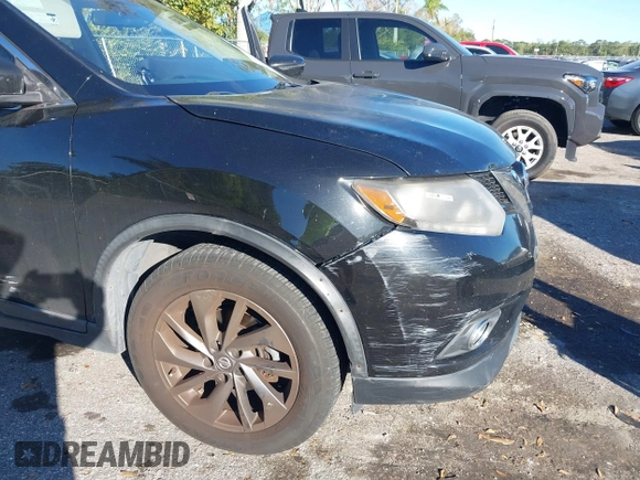 2016 Nissan Rogue SV with VIN KNMAT2MV9GP691799, listed as a IAAI auction lot 40902441 with 103,075 mi miles. Bid and sale history available at carsss.com. Image 6.
