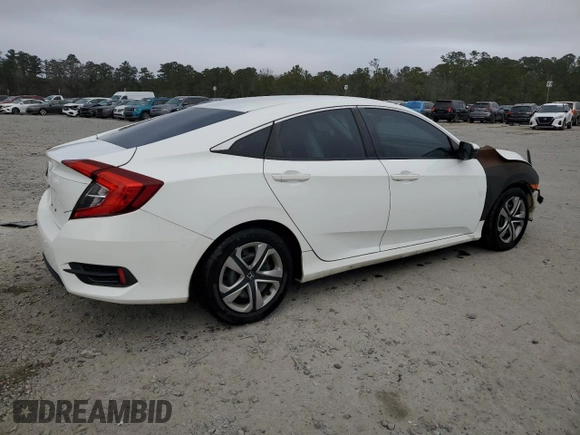 2016 Honda Civic Sedan LX with VIN 19XFC2F54GE037618, listed as a Copart auction lot 44584325 with 130,516 mi miles and Salvage Title. Bid and sale history available at carsss.com. Image 3.