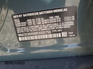 2024 MINI Countryman Cooper S with VIN WMZ83BR08R3S05750, listed as a Copart auction lot 47879955 with 20,456 mi miles and Salvage Title. Bid and sale history available at carsss.com. Image 12.