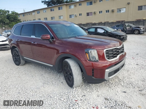 2023 Kia Telluride S with VIN 5XYP64GC5PG357330, listed as a Copart auction lot 50215895 with 29,245 mi miles and Salvage Title. Bid and sale history available at DreamBid. Image 4.