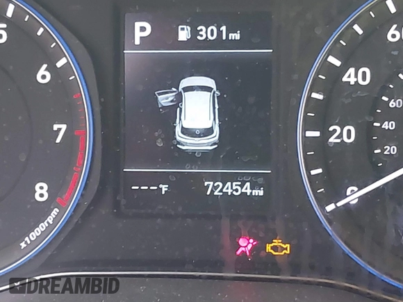 2019 Hyundai Kona Limited with VIN KM8K33A59KU371435, listed as a IAAI auction lot 41217772 with 72,454 mi miles. Bid and sale history available at carsss.com. Image 16.
