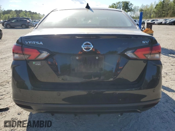 2021 Nissan Versa SV with VIN 3N1CN8EV9ML873386, listed as a Copart auction lot 53281305 with 61,140 mi miles and Salvage Title. Bid and sale history available at DreamBid. Image 6.