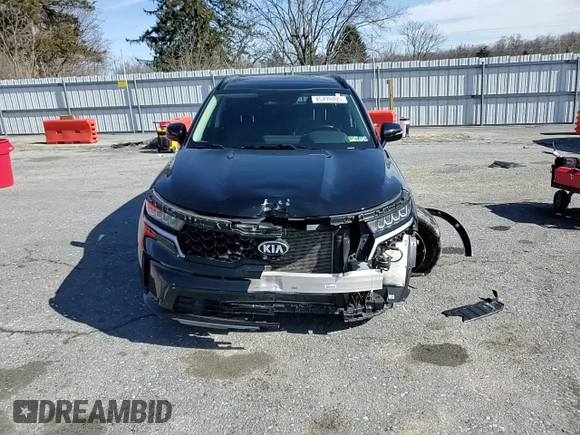 2021 Kia Sorento S with VIN 5XYRL4LCXMG009364, listed as a Copart auction lot 45799705 with 37,641 mi miles and Salvage Title. Bid and sale history available at DreamBid. Image 12.