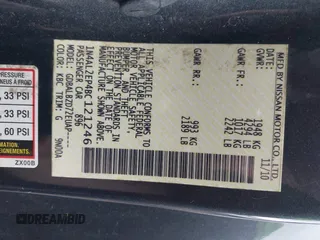 2011 Nissan Altima 2.5 S with VIN 1N4AL2EP4BC121246, listed as a IAAI auction lot 41945449 with 153,838 mi miles. Bid and sale history available at carsss.com. Image 9.