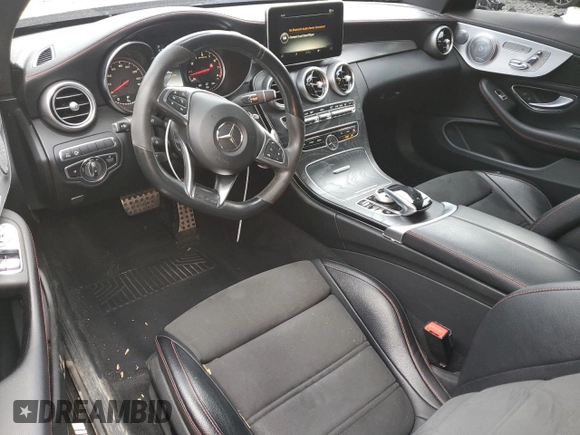 2018 Mercedes-Benz C 43 AMG z VIN WDDWJ6EB5JF672788, wystawiony jako Copart lot #55518825 z przebiegiem 61 840 mil mil oraz Szkoda całkowita • Salvage title. Historia ofert i sprzedaży dostępna na DreamBid. Obrazek 8.