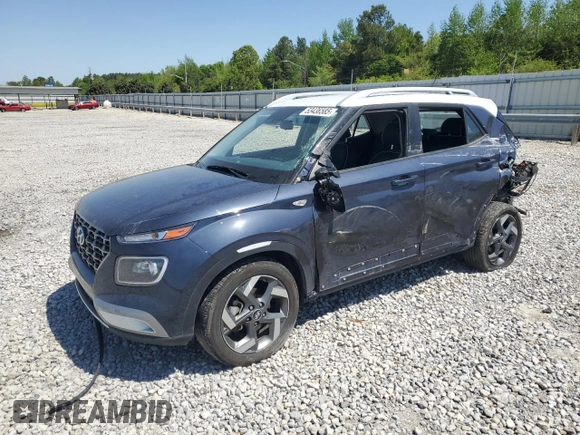 2024 Hyundai Venue Limited z VIN KMHRC8A35RU330921, wystawiony jako Copart lot #53436585 z przebiegiem 15 330 mil mil oraz Szkoda całkowita • Salvage title. Historia ofert i sprzedaży dostępna na DreamBid. Obrazek 1.