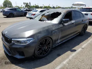 2020 BMW M5 Competition with VIN WBSJF0C02LB449079, listed as a Copart auction lot 68273734 with 0 mi miles and Salvage Title. Bid and sale history available at carsss.com. Image 1.