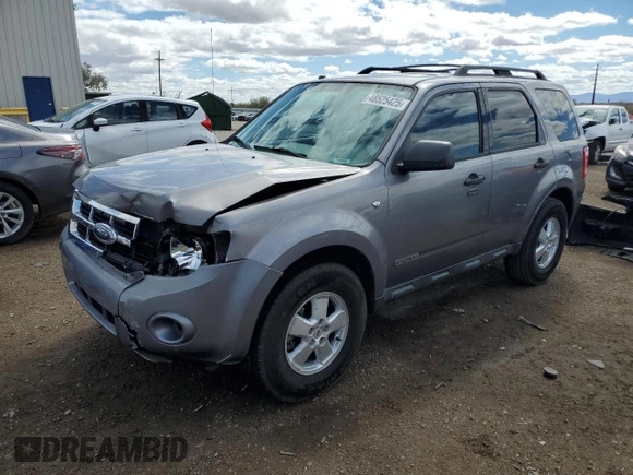 2008 Ford Escape XLT z VIN 1FMCU03148KD67100, wystawiony jako Copart lot #48525425 z przebiegiem 182 122 mil mil oraz Szkoda całkowita • Salvage title. Historia ofert i sprzedaży dostępna na DreamBid. Obrazek 1.