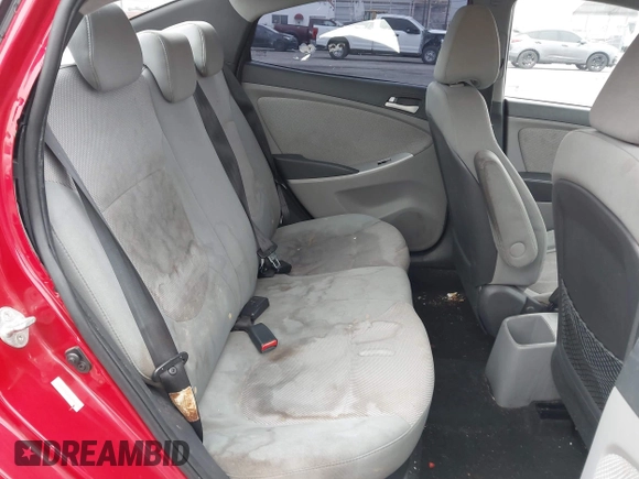 2013 Hyundai Accent GLS with VIN KMHCT4AE3DU537137, listed as a IAAI auction lot 42046119 with 158,878 mi miles. Bid and sale history available at carsss.com. Image 8.