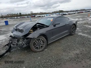 2022 Ford Mustang GT with VIN 1FA6P8CF1N5136952, listed as a Copart auction lot 53072855 with 71,665 mi miles and Salvage Title. Bid and sale history available at carsss.com. Image 1.