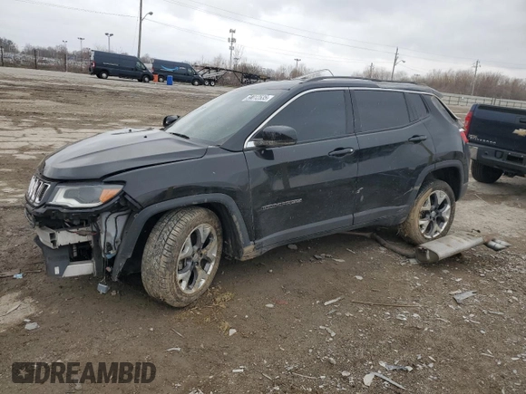 2018 Jeep Compass Limited with VIN 3C4NJDCB4JT333992, listed as a Copart auction lot 50012535 with 103,835 mi miles and Clean title. Bid and sale history available at DreamBid. Image 1.
