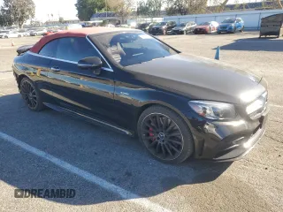 2020 Mercedes-Benz C with VIN W1KWK6EB9LF995290, listed as a Copart auction lot 88809885 with 55,173 mi miles and Salvage Title. Bid and sale history available at DreamBid. Image 4.