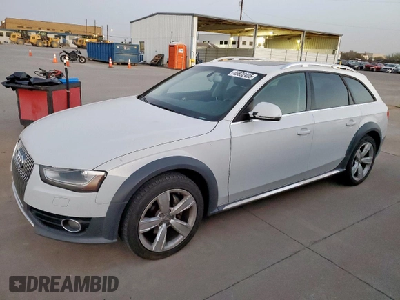 2014 Audi allroad A4 Premium Plus z VIN WA1UFAFL5EA073948, wystawiony jako Copart lot #49832405 z przebiegiem 90 437 mil mil oraz Czysty tytuł • Clean title. Historia ofert i sprzedaży dostępna na DreamBid. Obrazek 1.