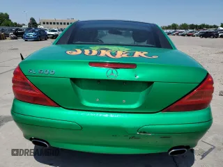 2006 Mercedes-Benz SL 500 with VIN WDBSK75F06F109541, listed as a Copart auction lot 61430545 with 106,428 mi miles and Salvage title. Bid and sale history available at DreamBid. Image 6.