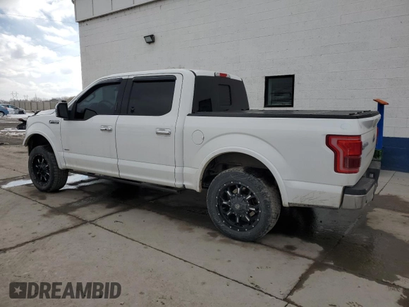 2015 Ford F-150 XLT with VIN 1FTEW1EG2FFB17259, listed as a Copart auction lot 46530595 with 217,074 mi miles and Salvage Title. Bid and sale history available at carsss.com. Image 2.