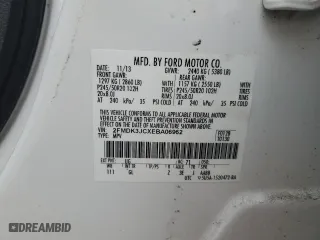 2014 Ford Edge SEL with VIN 2FMDK3JCXEBA06962, listed as a Copart auction lot 53639625 with 106,075 mi miles and Salvage Title. Bid and sale history available at carsss.com. Image 14.