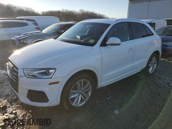 2016 Audi Q3 Premium Plus with VIN WA1EFCFS5GR021716, listed as a Copart auction lot 70576722 with 46,707 mi miles. Bid and sale history available at carsss.com. Image 1.