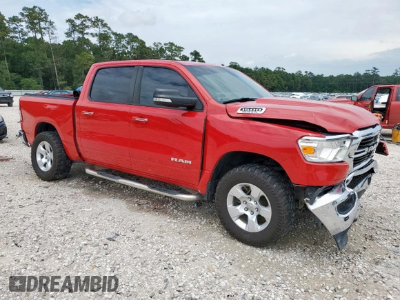 2019 Ram 1500 Big Horn с VIN 1C6SRFFT5KN879592, выставлен на аукционе Copart как лот 59029515 с пробегом 96 470 миль миль и Списание • Salvage title. История ставок и продаж доступна на DreamBid. Изображение 4.