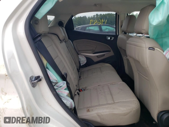 2019 Ford EcoSport Titanium z VIN MAJ6S3KL1KC254384, wystawiony jako Copart lot #57174842 z przebiegiem 14 689 mil mil oraz Szkody całkowita. Historia ofert i sprzedaży dostępna na DreamBid. Obrazek 6.