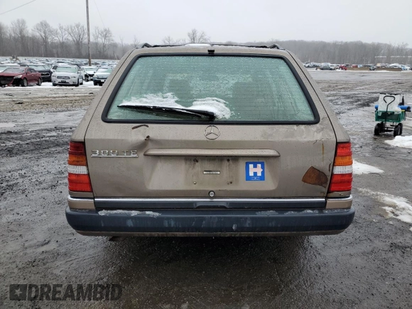 1992 Mercedes-Benz 300 with VIN WDBEA90E9NF223207, listed as a Copart auction lot 44739805 with 210,394 mi miles and Non Repairable. Bid and sale history available at DreamBid. Image 6.