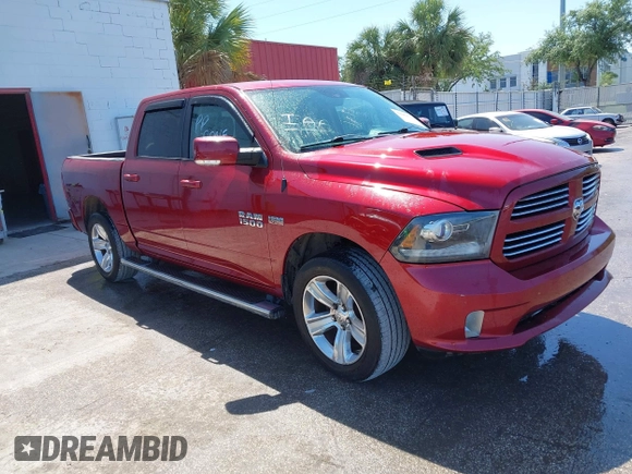 2014 Ram 1500 Sport with VIN 1C6RR6MT7ES339913, listed as a IAAI auction lot 41982794 with 181,082 mi miles and . Bid and sale history available at DreamBid. Image 1.