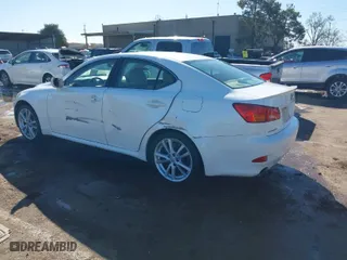 2006 Lexus IS 350 Auto with VIN JTHBE262965004606, listed as a IAAI auction lot 41711854 with 206,977 mi miles. Bid and sale history available at carsss.com. Image 3.