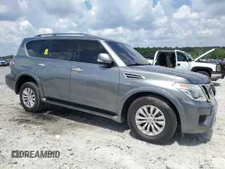 2017 Nissan Armada SV with VIN JN8AY2ND8H9007164, listed as a Copart auction lot 67336924 with 146,972 mi miles and Salvage Title. Bid and sale history available at carsss.com. Image 4.