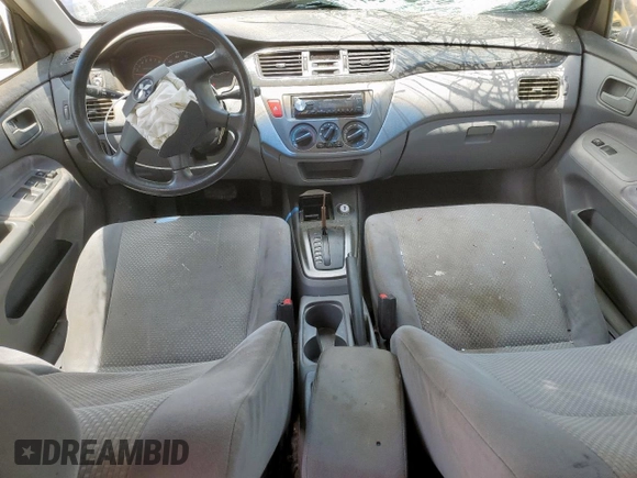 2006 Mitsubishi Lancer ES z VIN JA3AJ26EX6U067642, wystawiony jako Copart lot #56035945 z przebiegiem 163 060 mil mil oraz Szkoda całkowita • Salvage title. Historia ofert i sprzedaży dostępna na DreamBid. Obrazek 8.