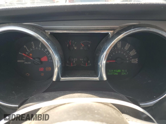 2008 Ford Mustang Deluxe with VIN 1ZVHT80N885165097, listed as a Copart auction lot 57712405 with 113,772 mi miles and Salvage title. Bid and sale history available at DreamBid. Image 9.