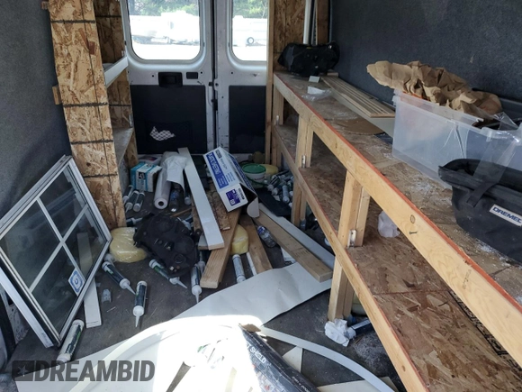 2018 Ram ProMaster Cargo with VIN 3C6TRVDG7JE135743, listed as a Copart auction lot 49235825 with 78,580 mi miles and Salvage Title. Bid and sale history available at DreamBid. Image 10.
