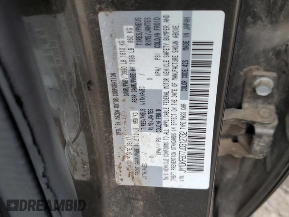 2018 Mazda CX-3 Sport z VIN JM1DKFB77J0312732, wystawiony jako Copart lot #45720065 z przebiegiem 99 866 mil mil oraz Szkoda całkowita • Salvage title. Historia ofert i sprzedaży dostępna na DreamBid. Obrazek 13.