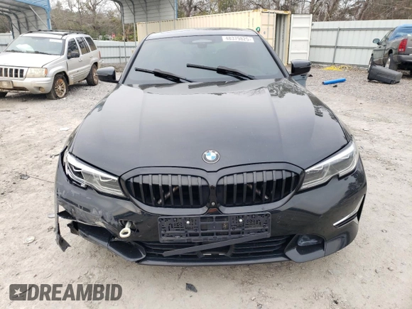 2019 BMW 3 Series 330i xDrive with VIN WBA5R7C53KFH26429, listed as a Copart auction lot 48379825 with 52,536 mi miles and Salvage title. Bid and sale history available at DreamBid. Image 5.
