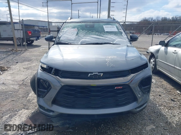 2023 Chevrolet TrailBlazer RS with VIN KL79MTSL1PB091117, listed as a IAAI auction lot 41614209 with 22,584 mi miles. Bid and sale history available at carsss.com. Image 12.