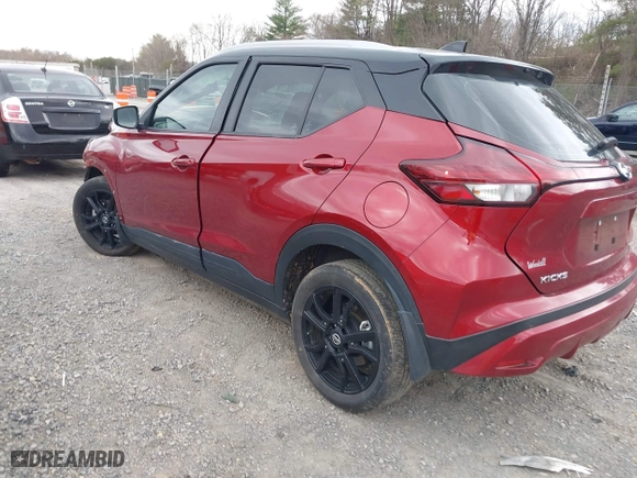 2021 Nissan Kicks SV with VIN 3N1CP5CV2ML534626, listed as a IAAI auction lot 41878089 with 36,606 mi miles. Bid and sale history available at carsss.com. Image 3.