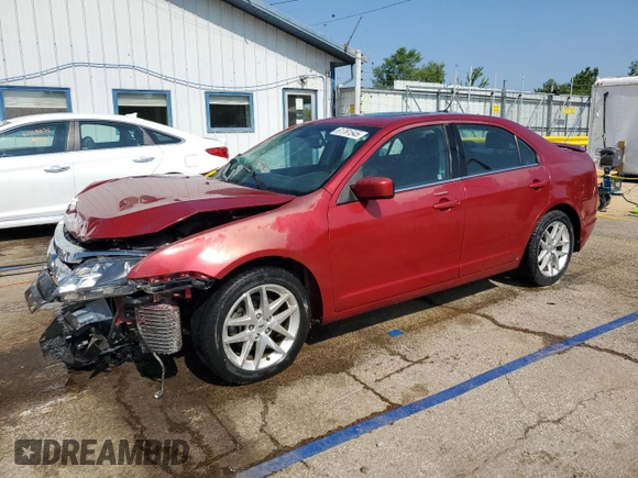 2012 Ford Fusion SEL with VIN 3FAHP0JA1CR348647, listed as a Copart auction lot 61761545 with 65,456 mi miles and Salvage title. Bid and sale history available at DreamBid. Image 1.
