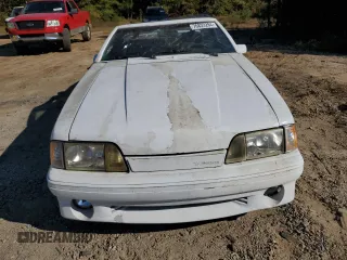 1987 Ford Mustang with VIN 1FABP40E6HF228235, listed as a Copart auction lot 76833284 with 95,222 mi miles and Salvage title. Bid and sale history available at DreamBid. Image 5.