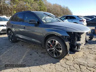 2021 Audi SQ5 with VIN WA1C4BFY4M2001182, listed as a Copart auction lot 86241244 with 36,604 mi miles and Salvage Title. Bid and sale history available at DreamBid. Image 4.