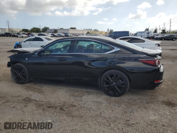 2022 Lexus ES 350 F Sport with VIN 58AGZ1B11NU126002, listed as a Copart auction lot 77731814 with 75,323 mi miles and Non repairable. Bid and sale history available at DreamBid. Image 2.