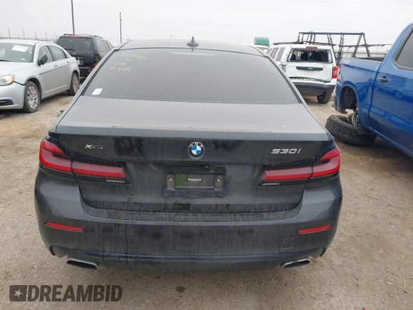 2021 BMW 5 Series 530i xDrive with VIN WBA13BJ09MWX25425, listed as a IAAI auction lot 41536891 with 69,688 mi miles and . Bid and sale history available at carsss.com. Image 16.