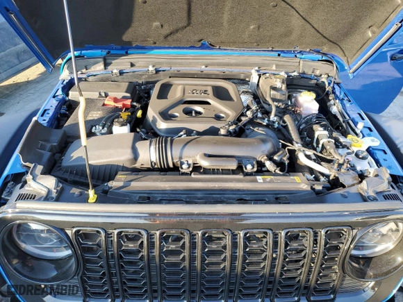 2024 Jeep Wrangler Willys with VIN 1C4PJXDN8RW105860, listed as a Copart auction lot 83518274 with 10,140 mi miles and Salvage Title. Bid and sale history available at carsss.com. Image 12.
