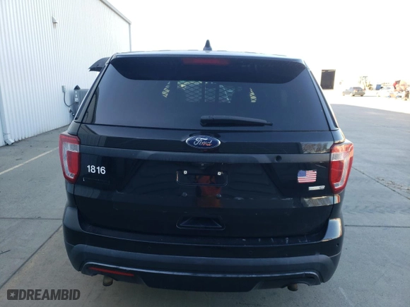 2016 Ford Utility Police Interceptor with VIN 1FM5K8AR4GGC07614, listed as a Copart auction lot 48434815 with 82,501 mi miles and Clean Title. Bid and sale history available at carsss.com. Image 6.