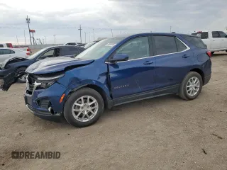 2023 Chevrolet Equinox LT with VIN 3GNAXUEG6PS138939, listed as a Copart auction lot 58098385 with 19,489 mi miles and Salvage title. Bid and sale history available at DreamBid. Image 1.